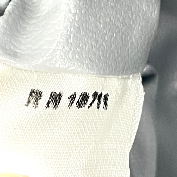 Italian Leather Lt Gray Lucite Clutch Purse Handbag Vintage - Picture 4 of 16